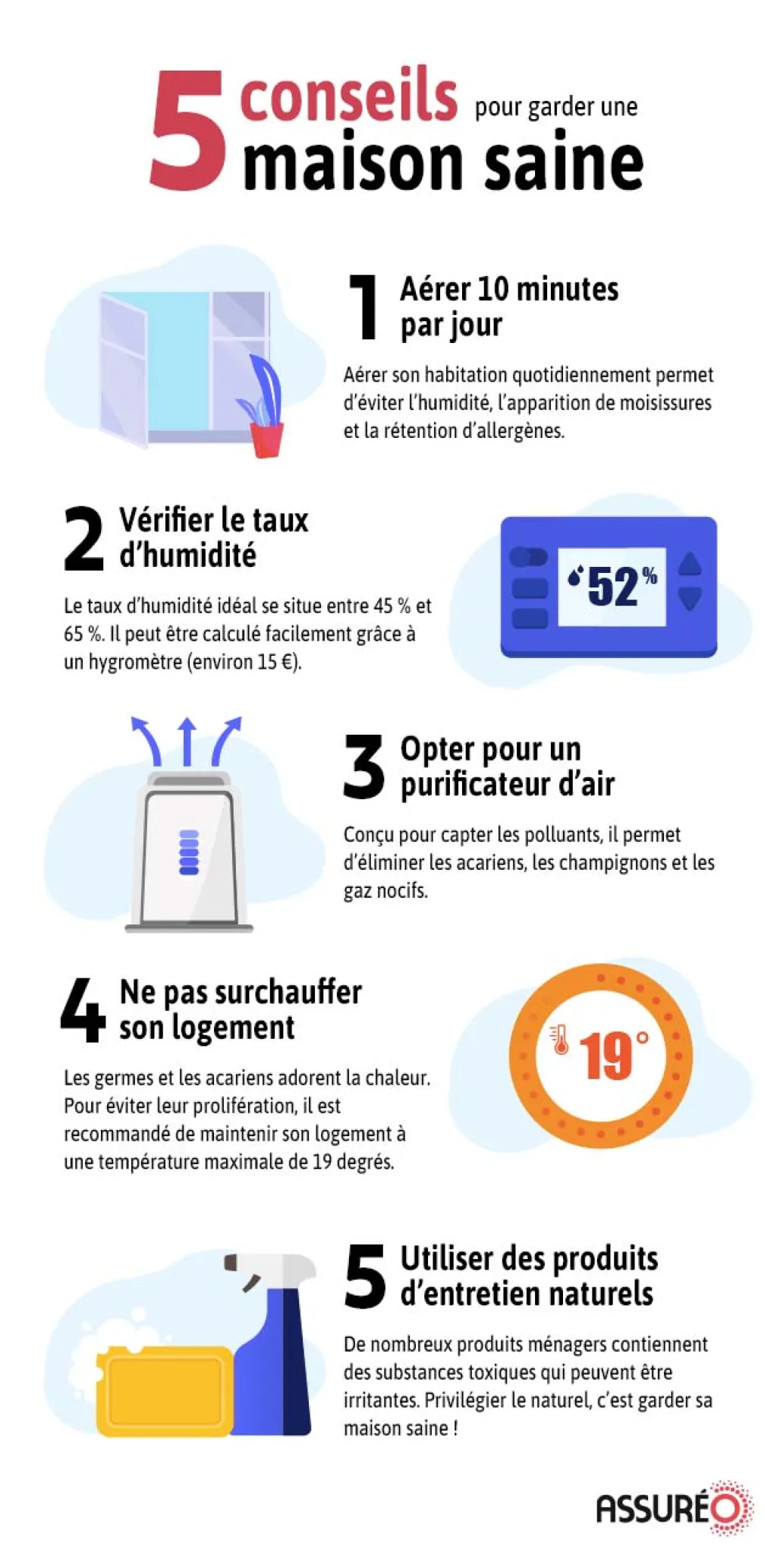 Conseils pour garder sa maison saine